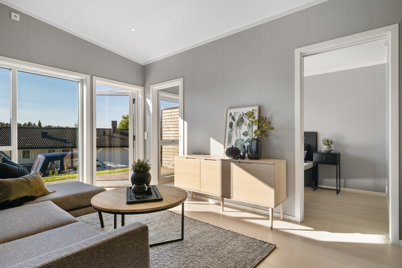 Fra stuen er det adkomst ut til platting. (Bilde fra 3C). Galleribilde