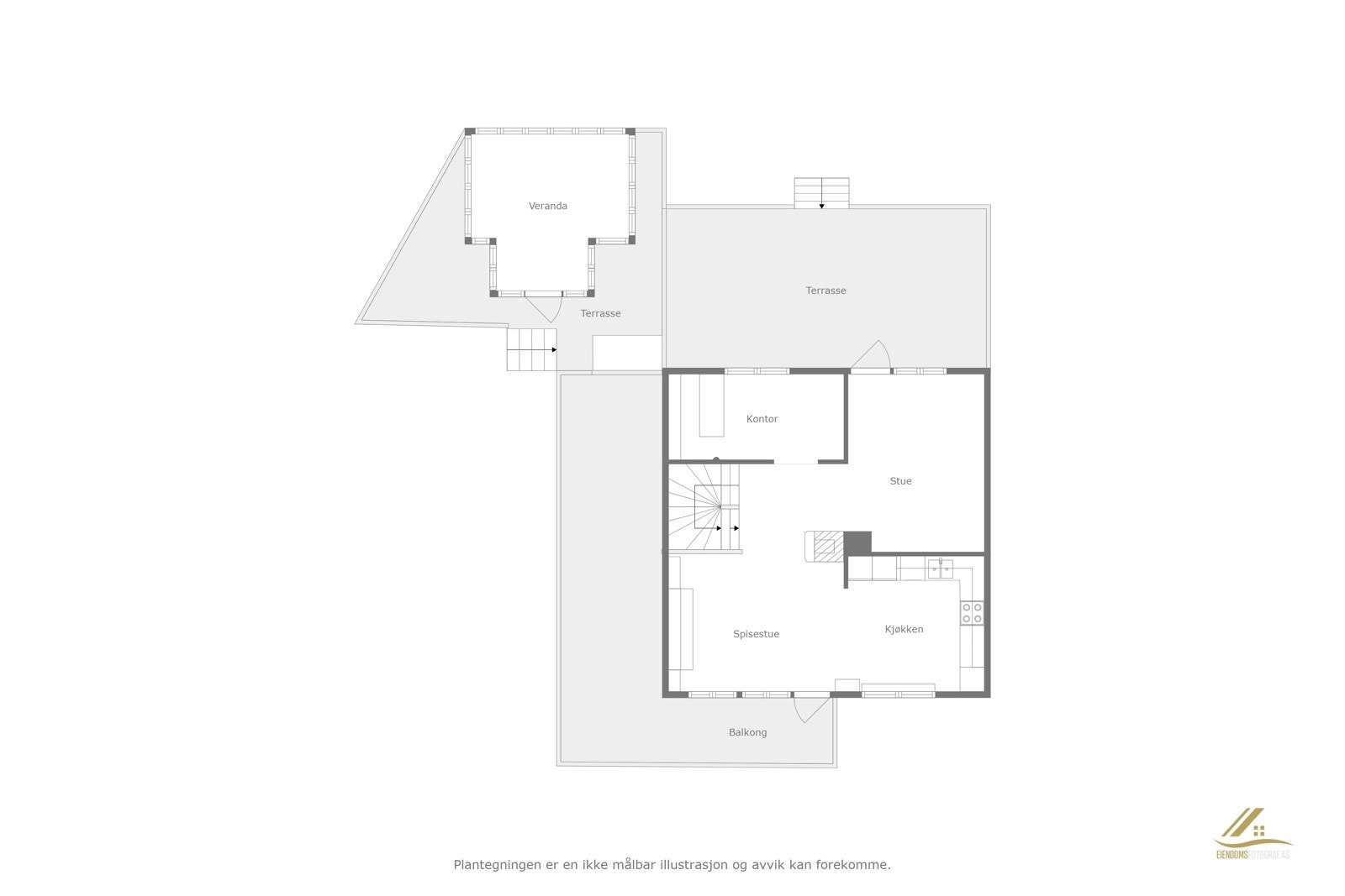 Plantegning 2.etasje. Galleribilde