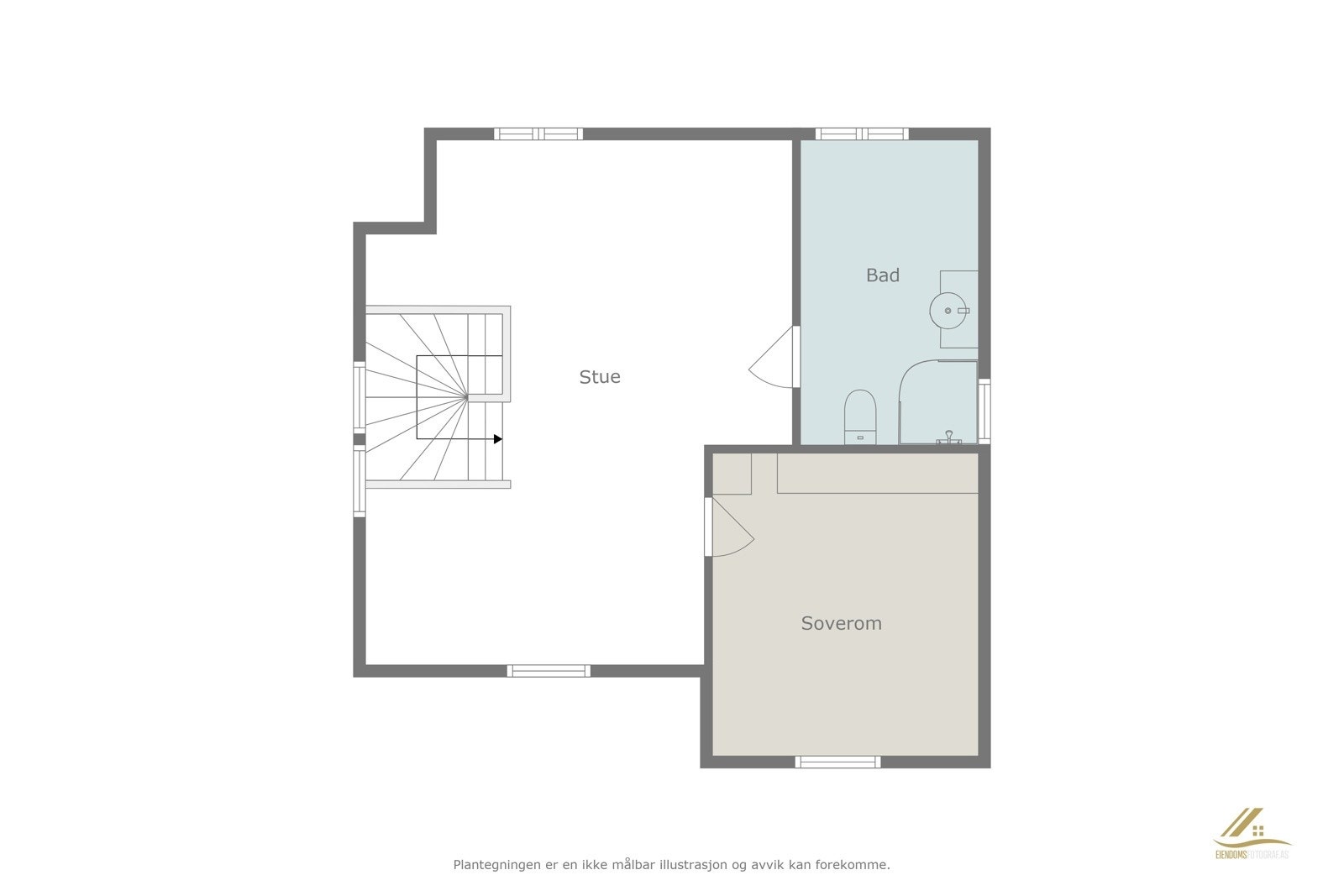 Plantegning 3.etasje. Galleribilde