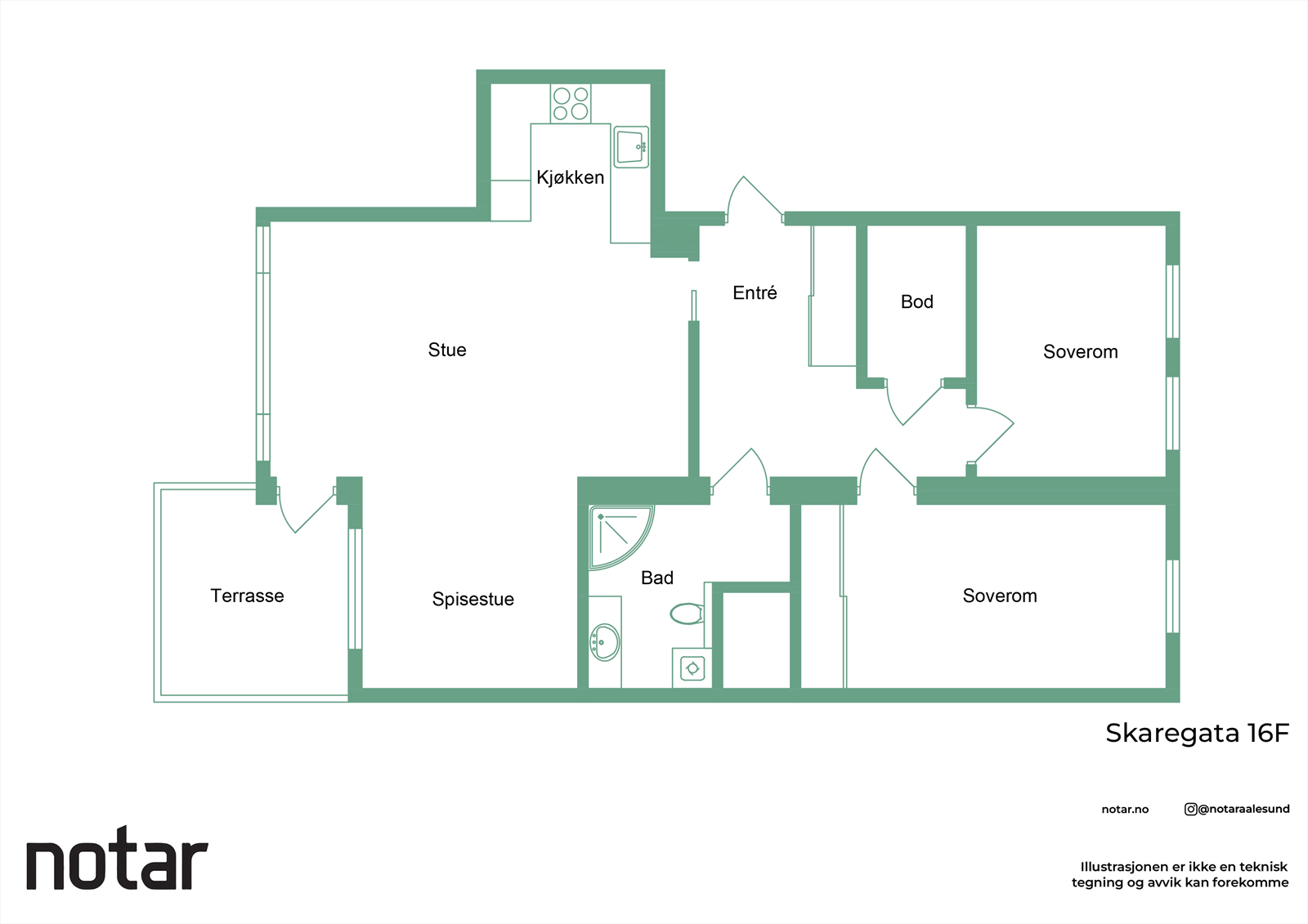 Planskisse Galleribilde