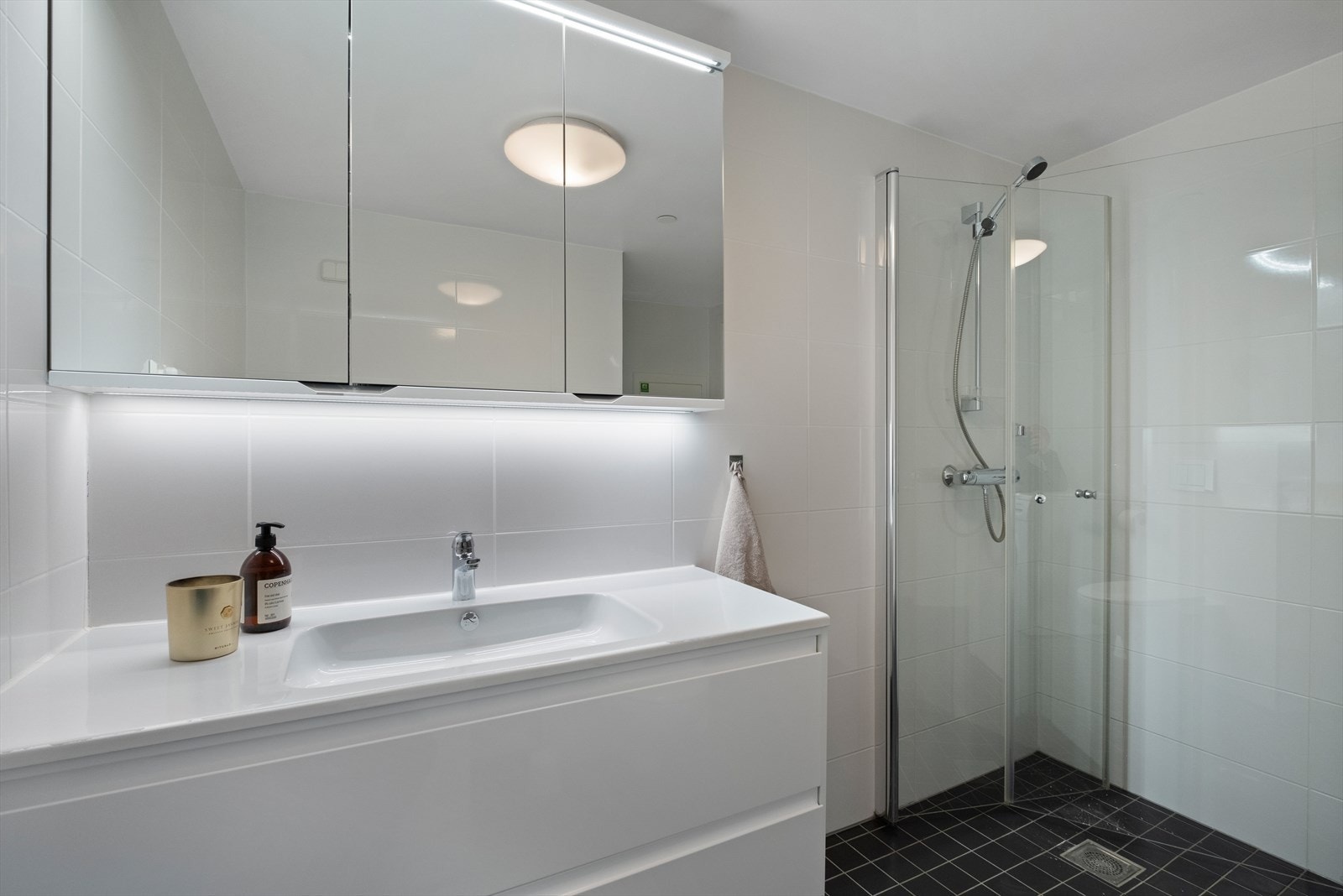 Badet er fra 2013 å fremstår som pent og moderne Galleribilde