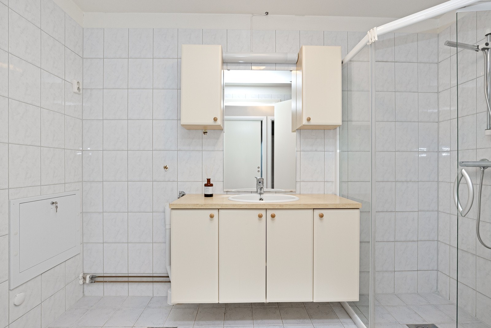 Mekanisk avtrekk sikrer effektiv ventilasjon i badet. Galleribilde