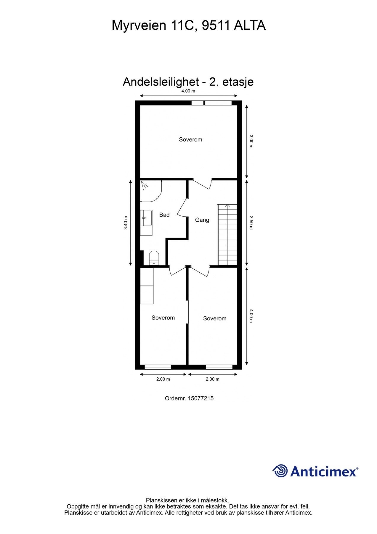 Plantegning 2. etasje. Galleribilde