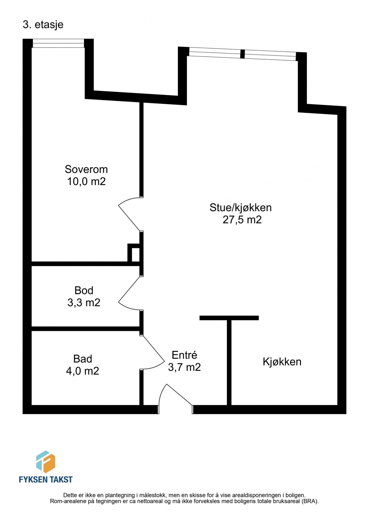 Gjør deg kjent med plantegningen. Galleribilde