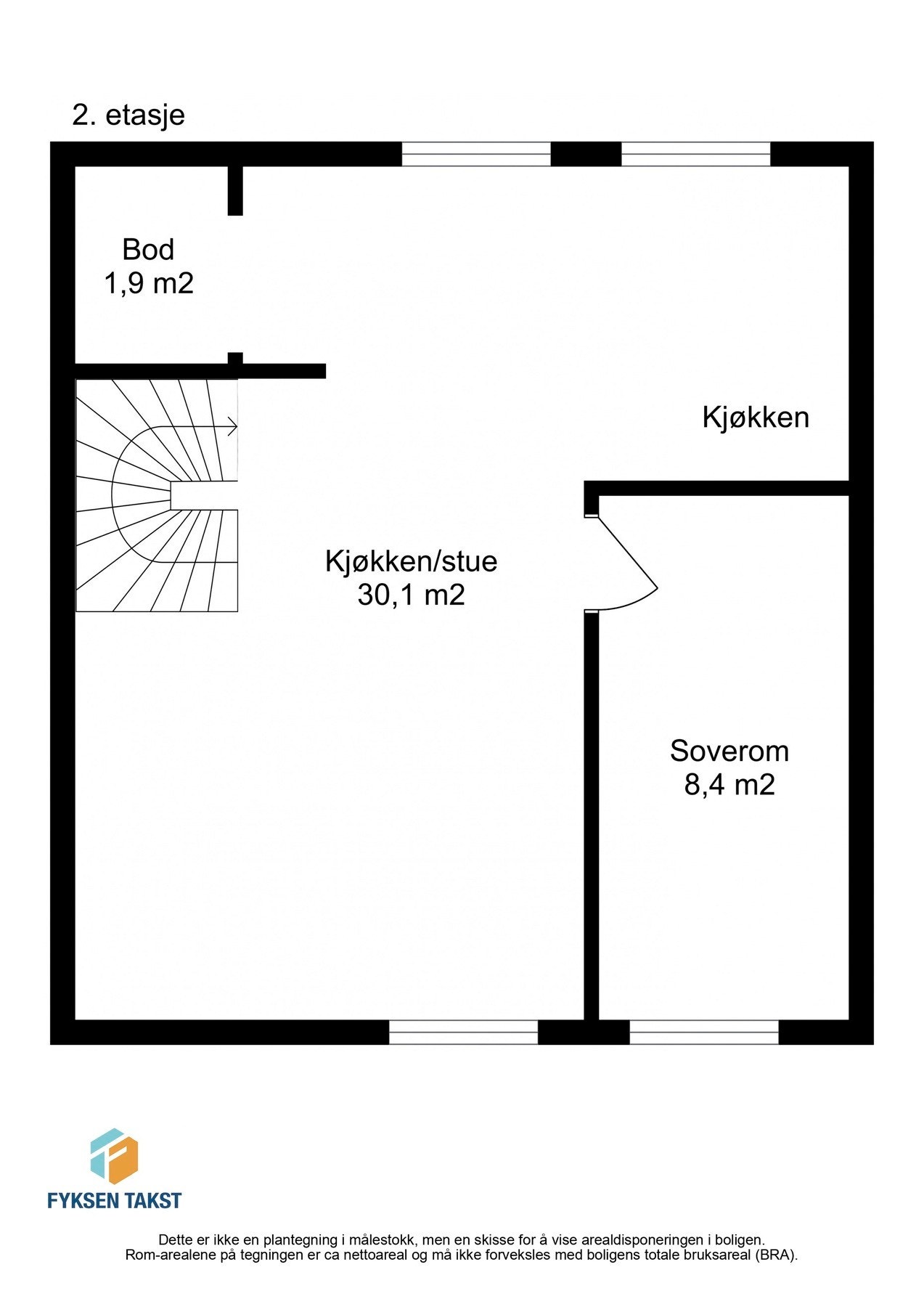 Planskisse 2. etasje Galleribilde