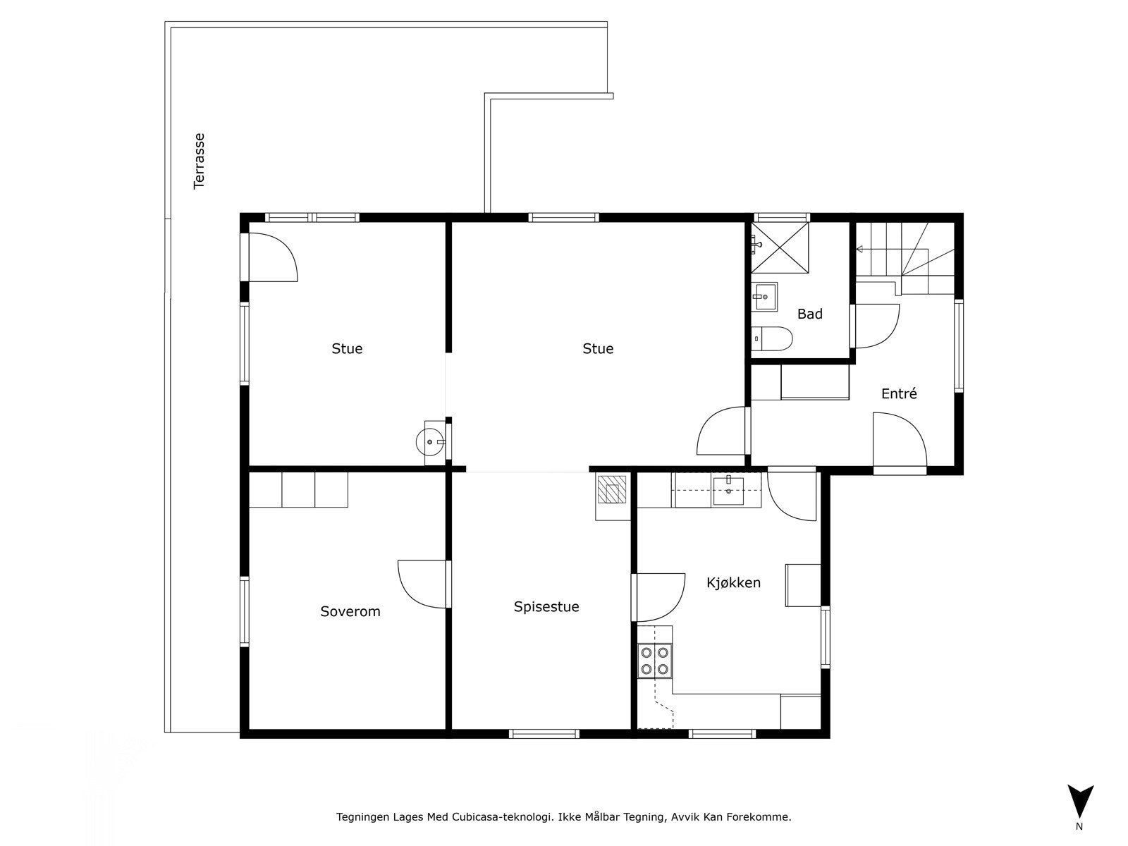 Plantegning 1. etasje. Galleribilde