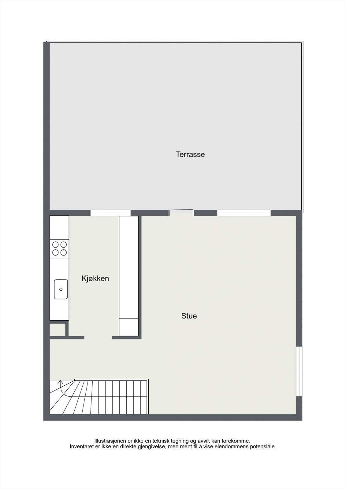 Øvre plan Galleribilde