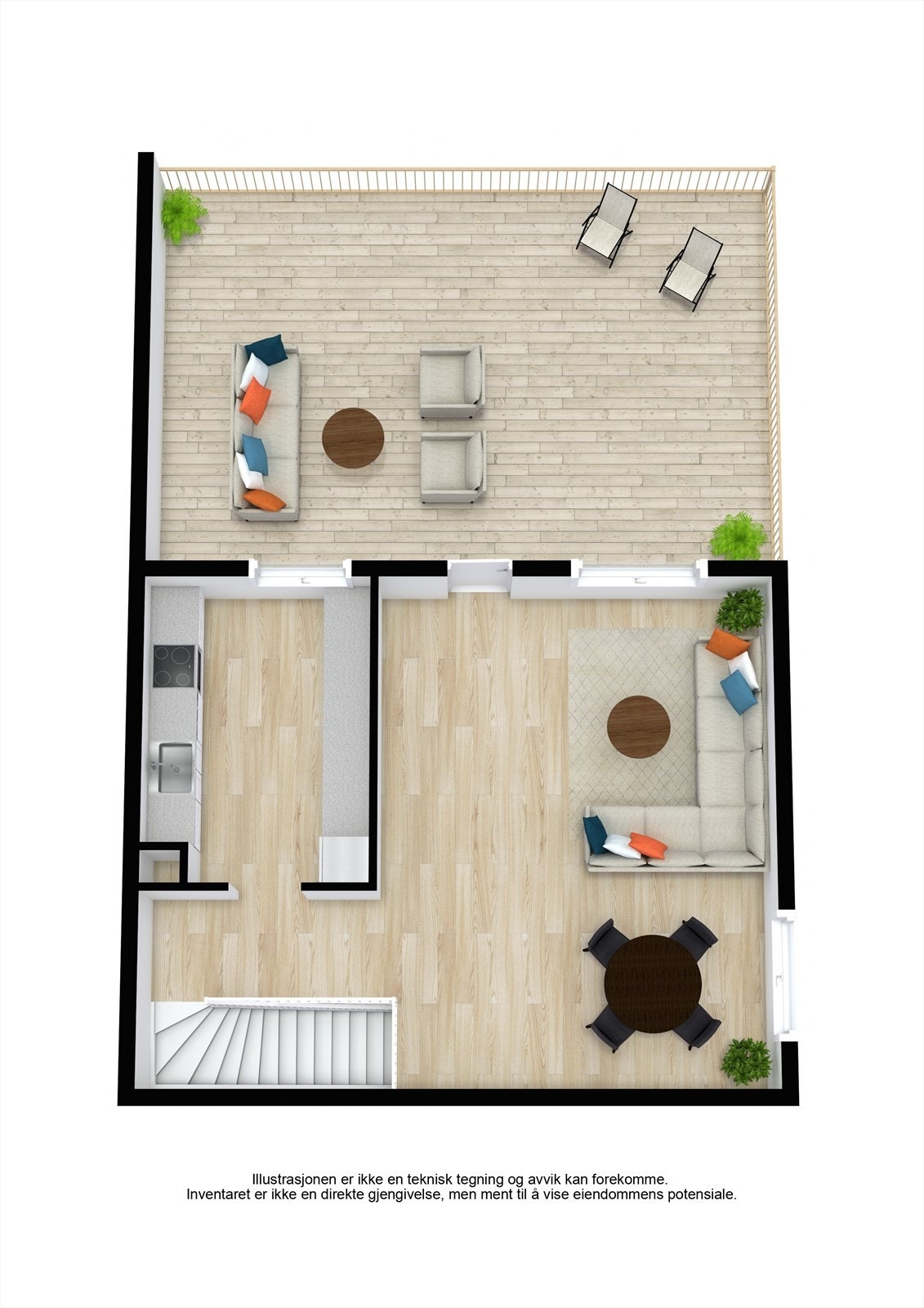 Øvre plan Galleribilde