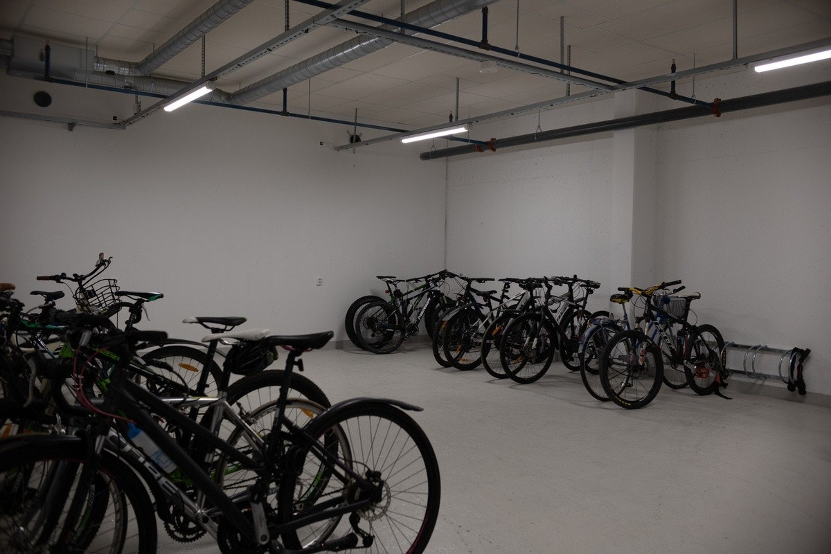 Sykkelparkering Galleribilde