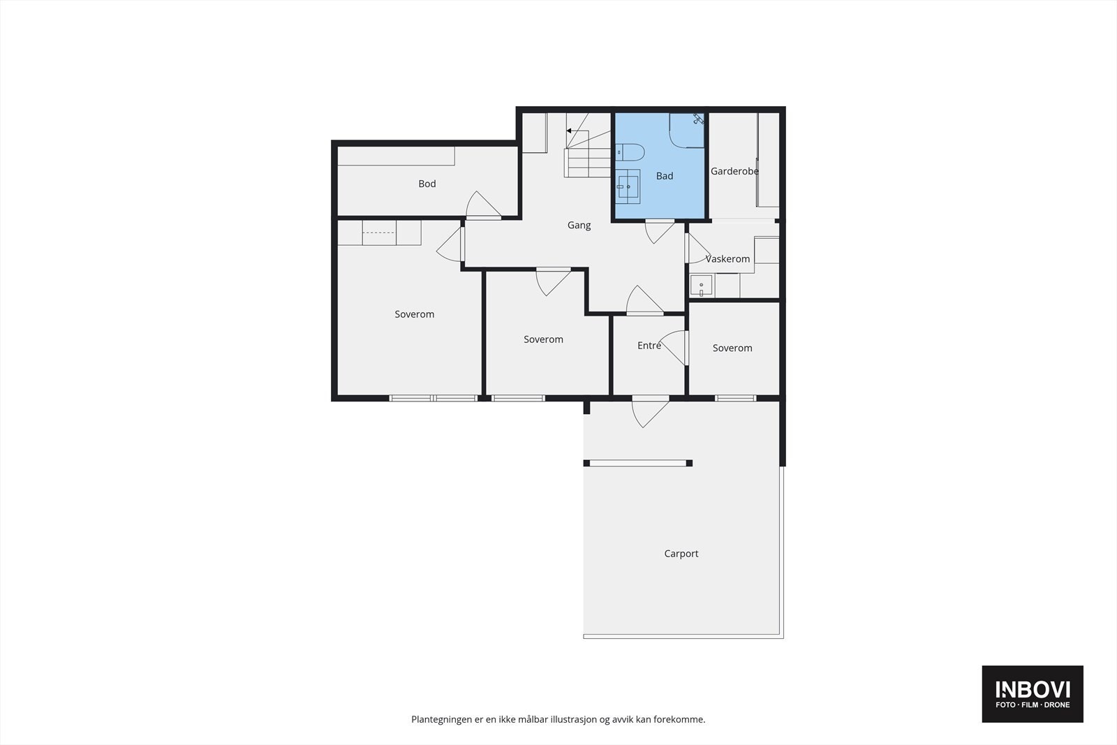 Plantegning underetasje Galleribilde