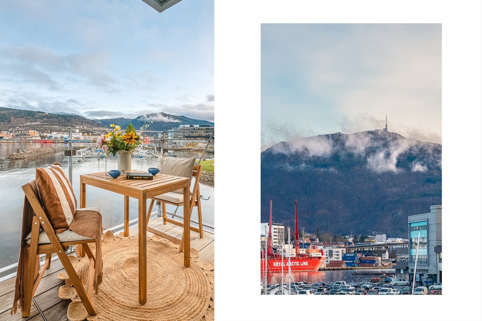 Leiligheten har en unik og perfekt beliggenhet helt i sjøkanten med en fantastisk utsikt! Galleribilde