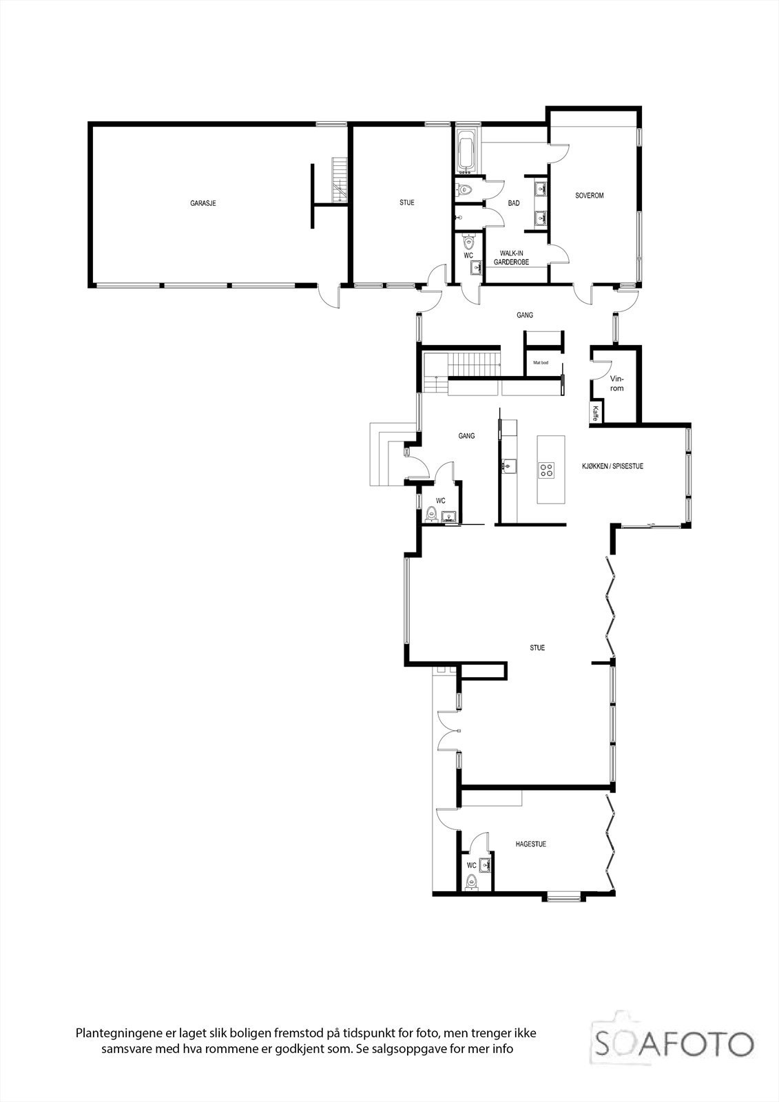 Guselvågen 58 plan første etasje Galleribilde