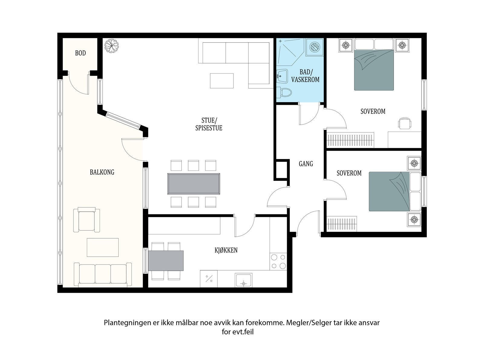 Fullstendig plantegning Galleribilde