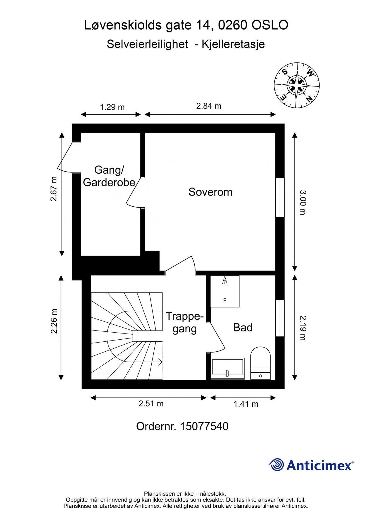 Plantegning U. etasje. Galleribilde