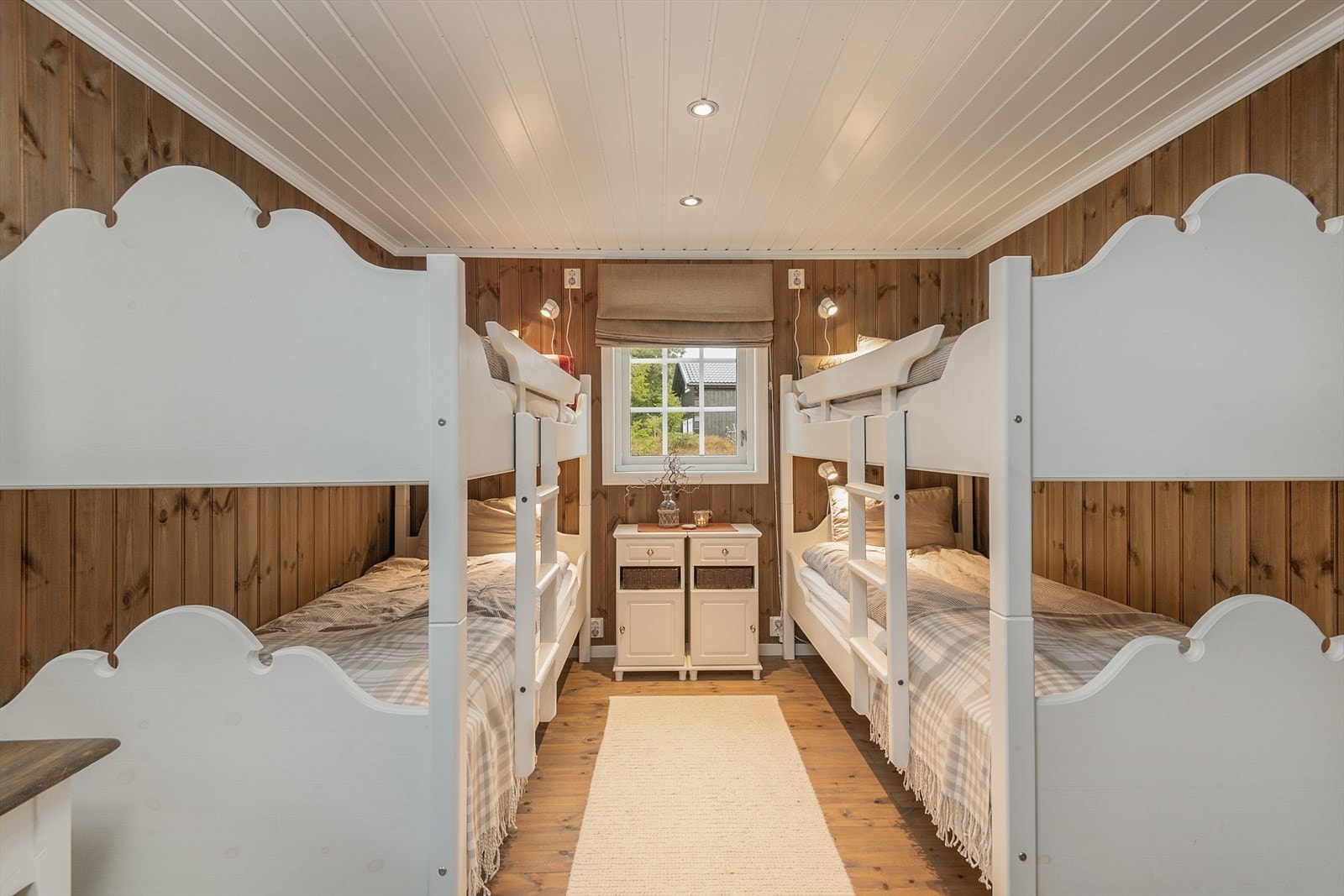 Soverom 4 er innredet med 2 køyer og hele 4 sengeplasser. Galleribilde