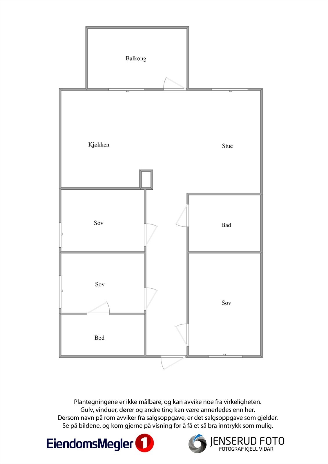 Plantegning Granumsvegen 25D Galleribilde