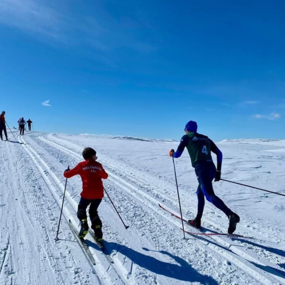 Foto: Grunneier. Skiløyper i umiddelbar nærhet Galleribilde