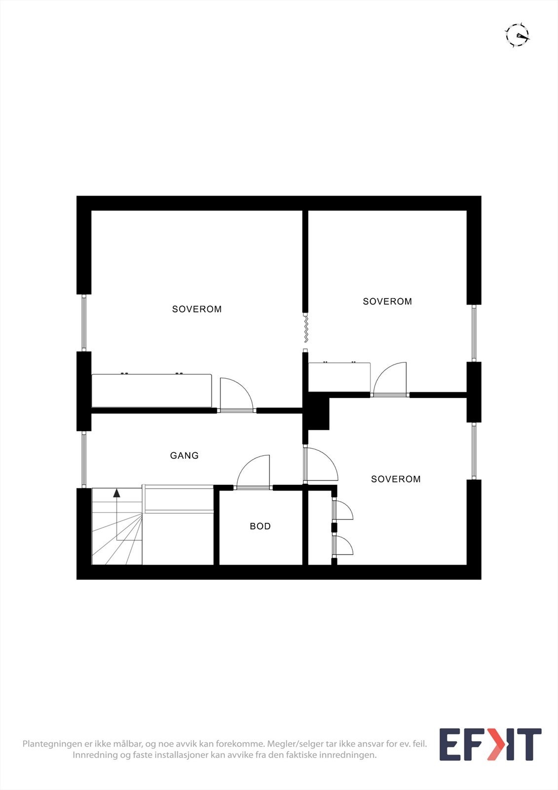 Planløsning 2. etasje Galleribilde