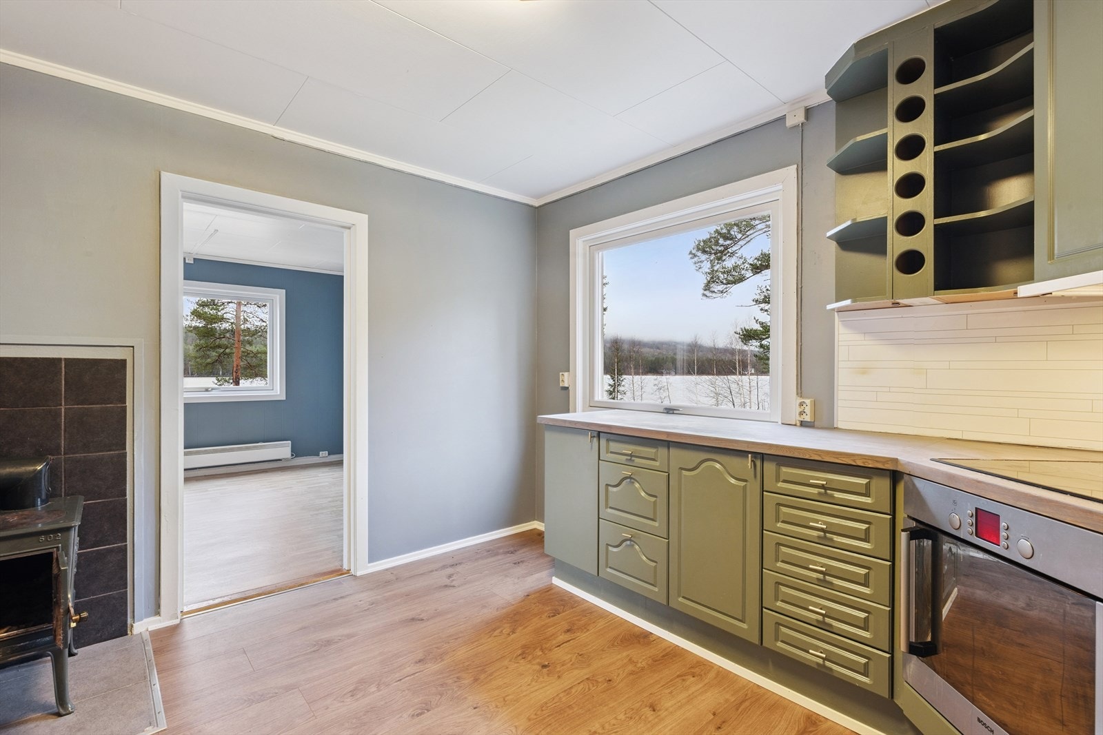 Vedovn på kjøkkenet Galleribilde