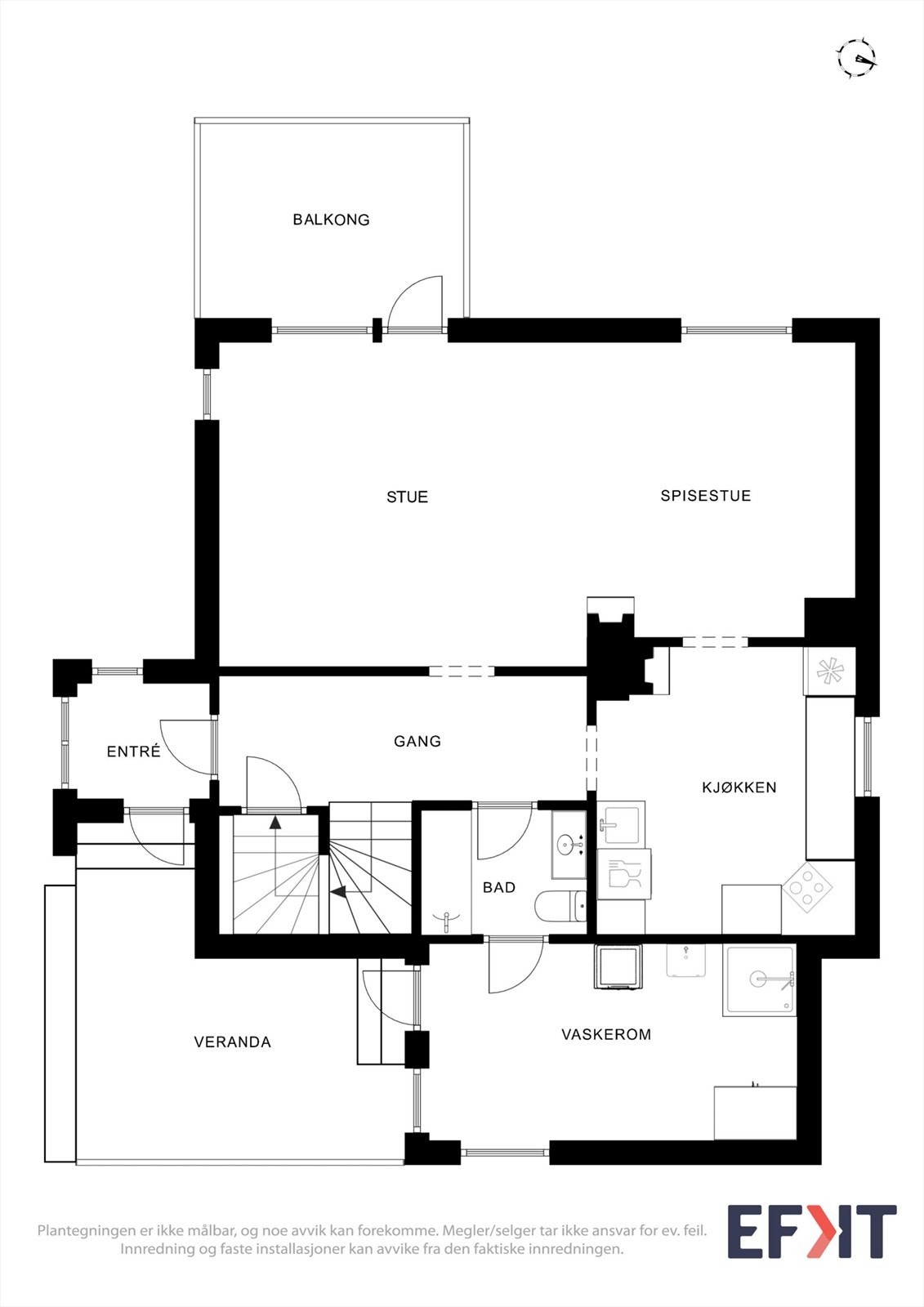Planløsning 1. etasje Galleribilde
