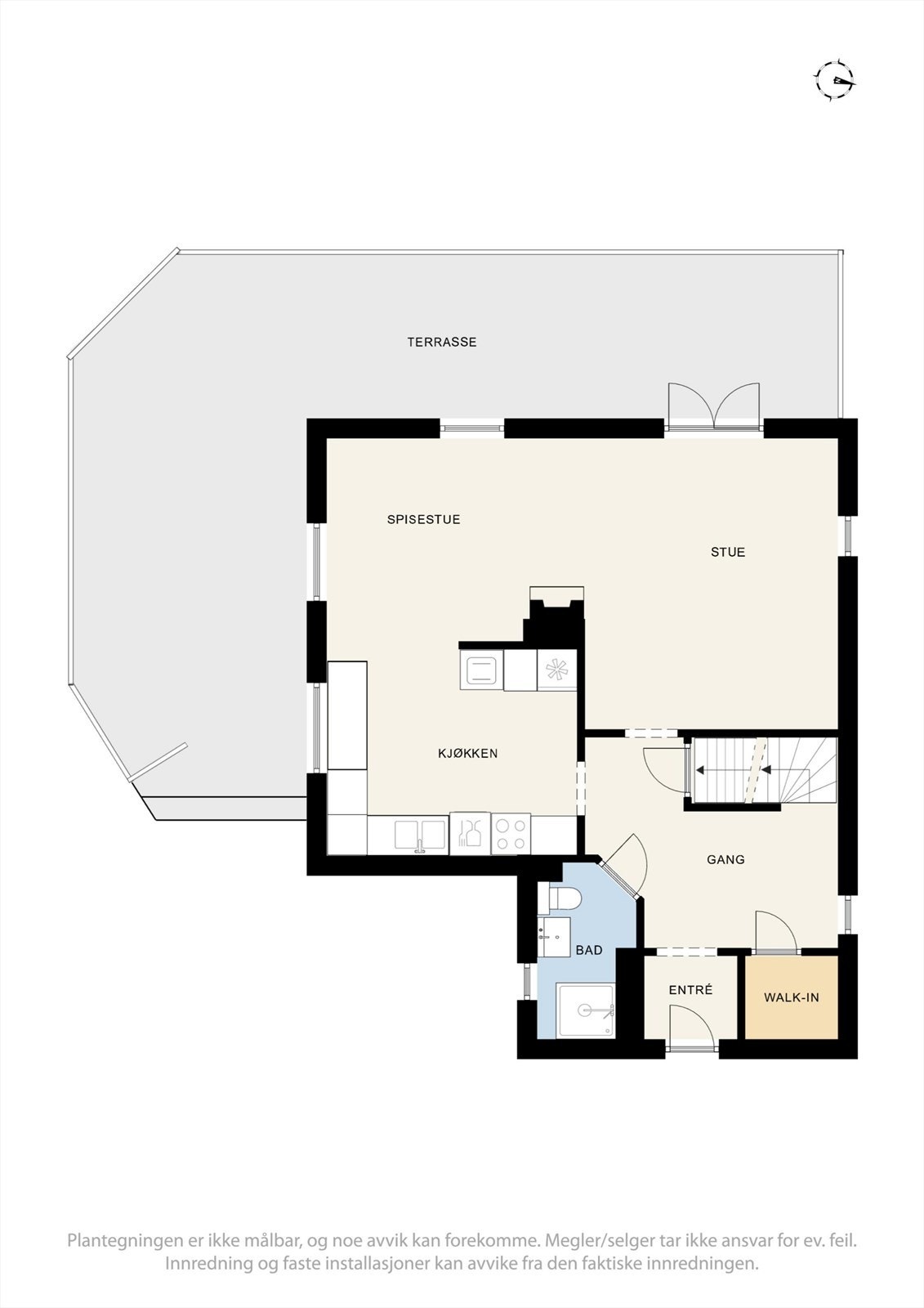 Første etasje - Se punkt "ferdigattest". Galleribilde