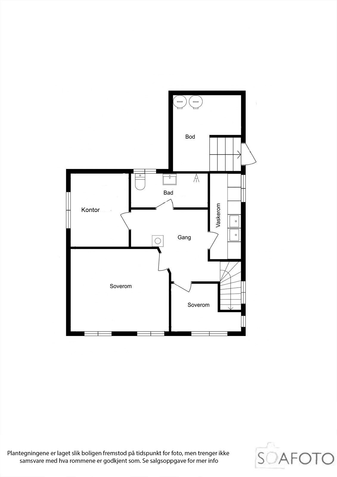 Planløsning underetasjen Galleribilde