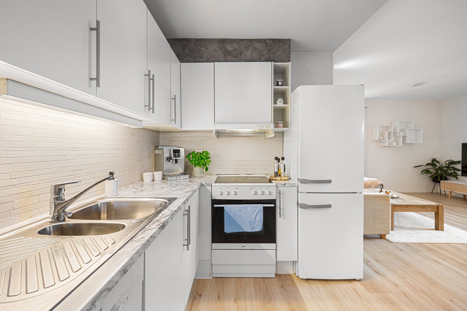 Kjøkkenet fremstår i god stand og er taksert til tilstandsgrad 1 av takstmann. Galleribilde