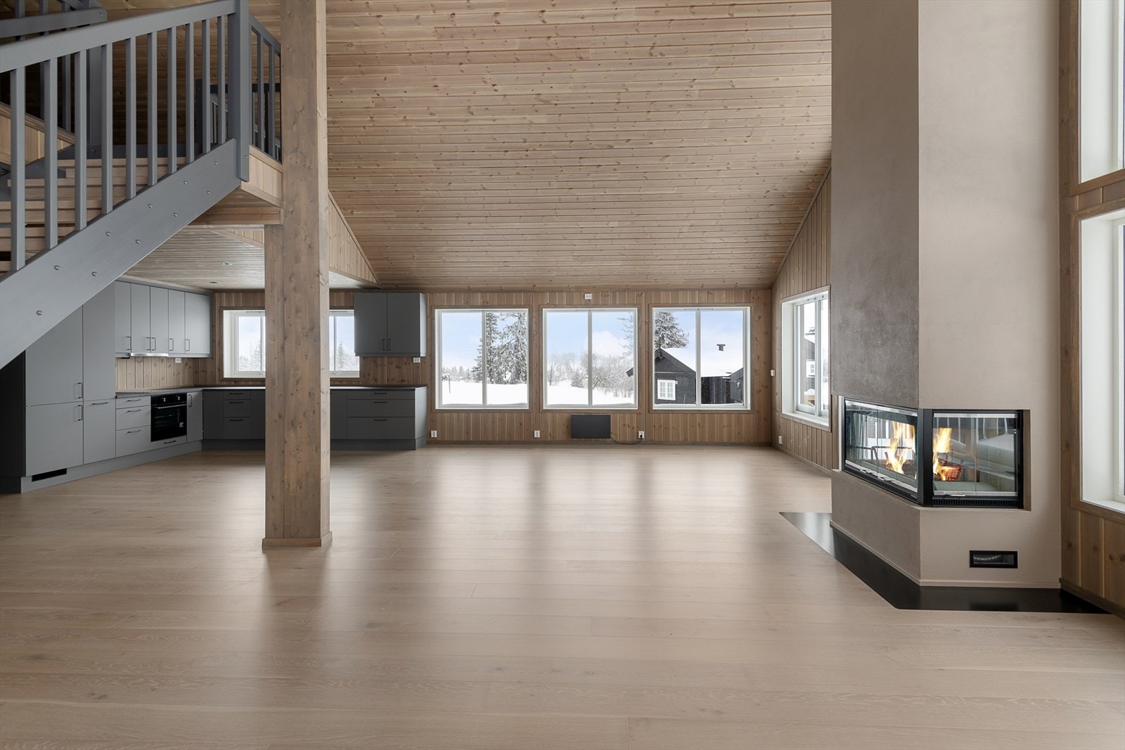 En peisovn gir den rette og gode varmen i hytta. I Galleribilde