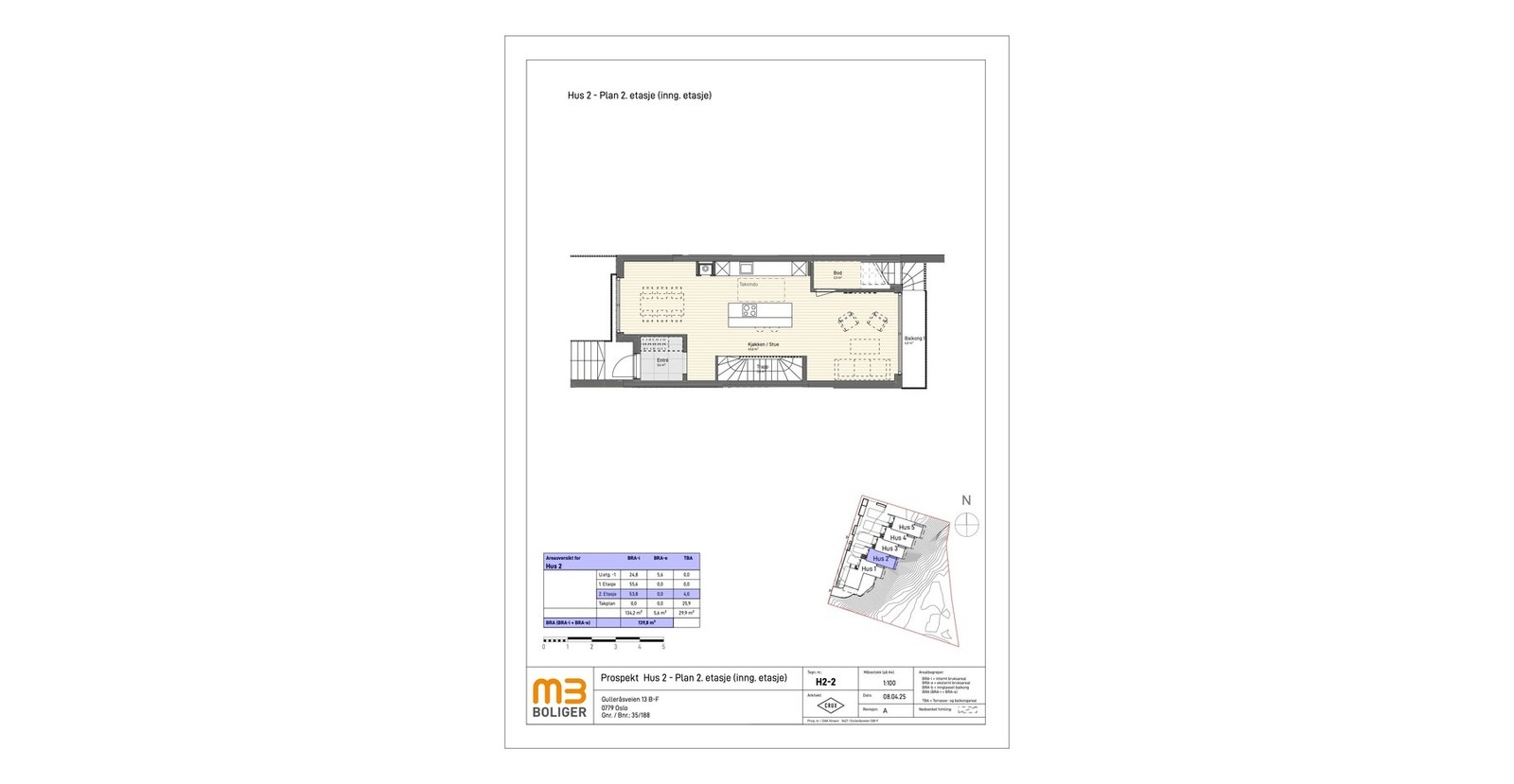 Plan 2. etasje (Hovedetasje) Galleribilde