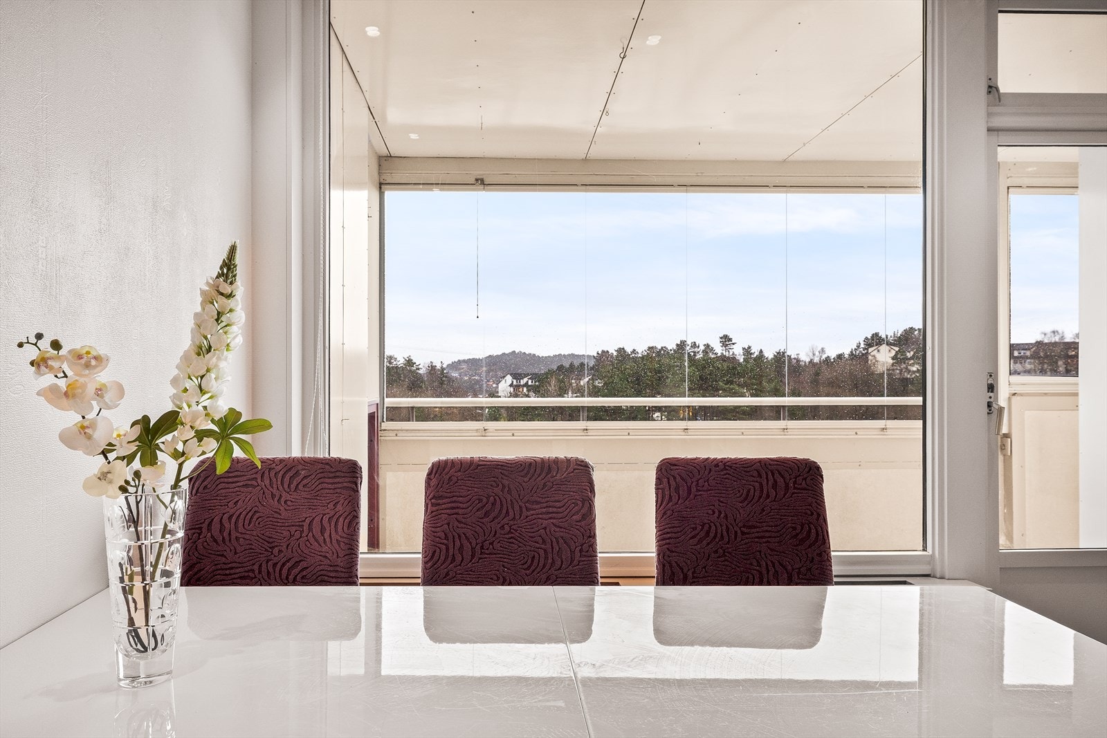 Spisestue med utsikt Galleribilde