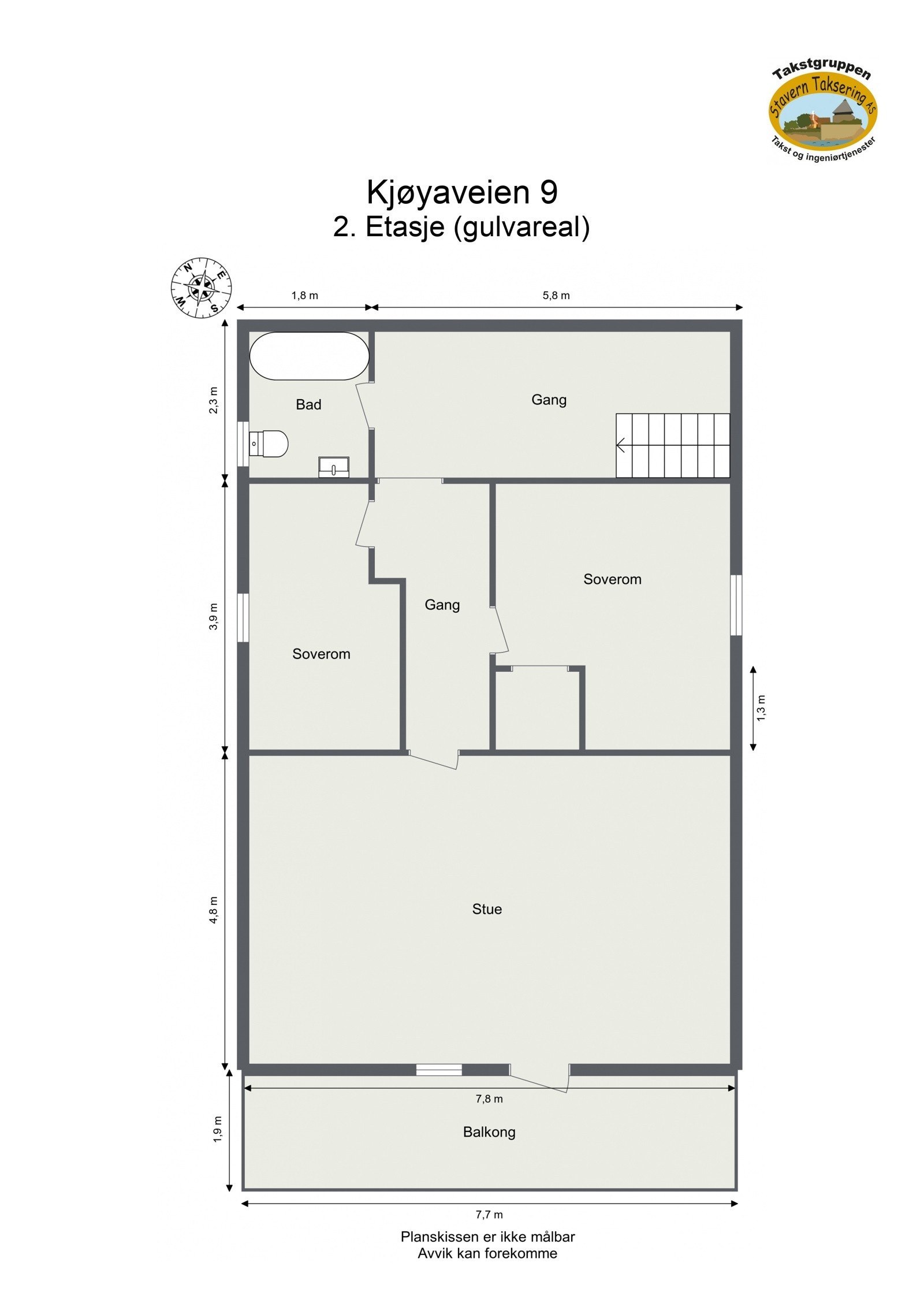 Plantegning 2. etasje. Galleribilde