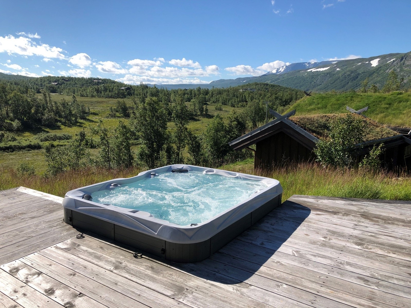 Boblebad med fantastisk utsikt Galleribilde