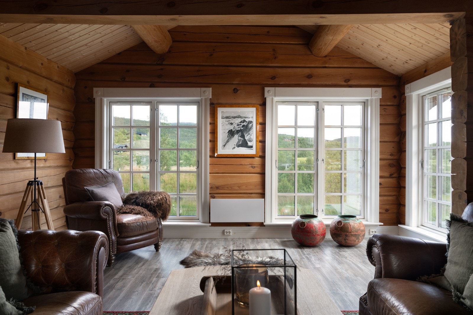 Store vindusflater slipper inn godt med naturlig lys Galleribilde