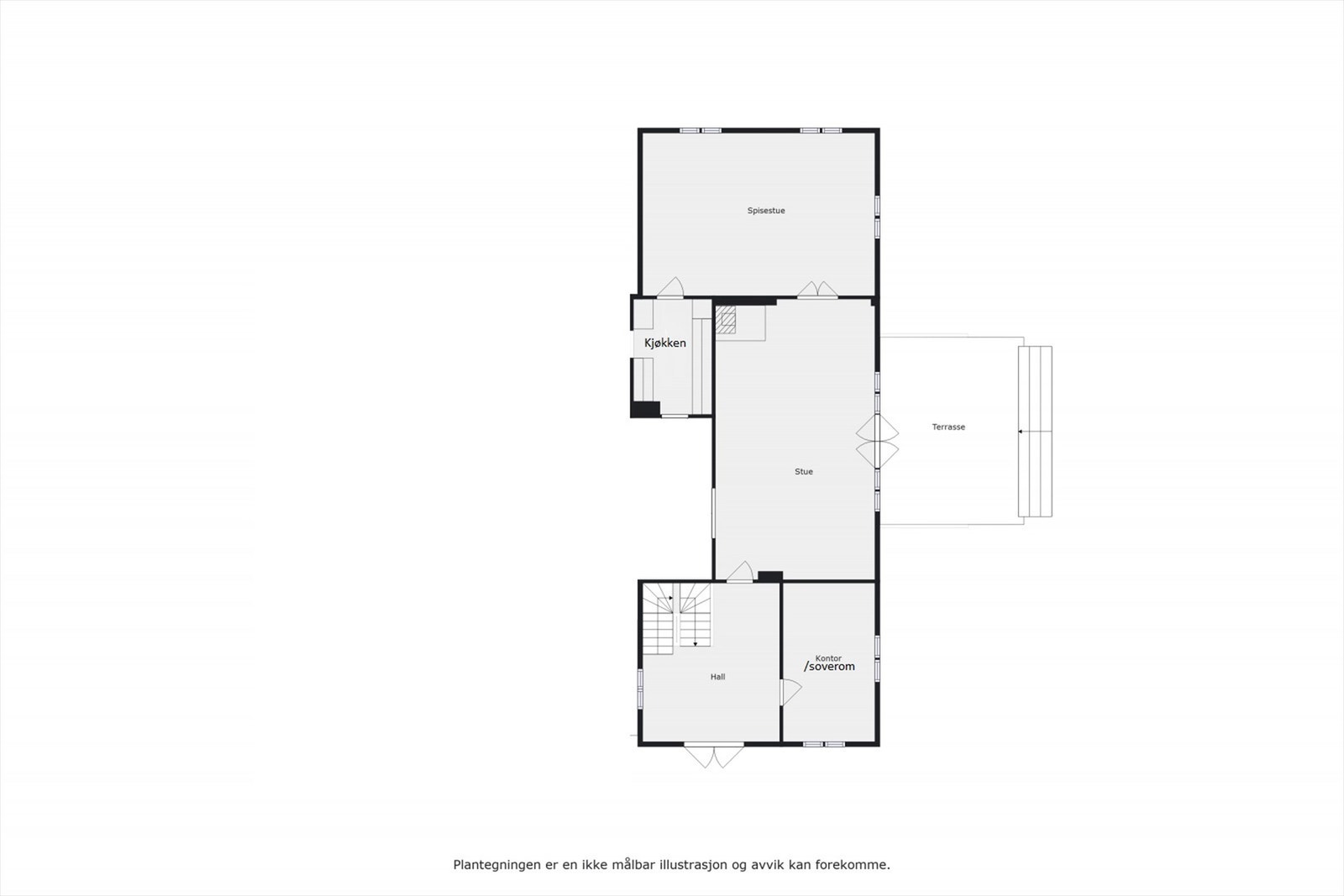 1. etasje - Plantegning Galleribilde