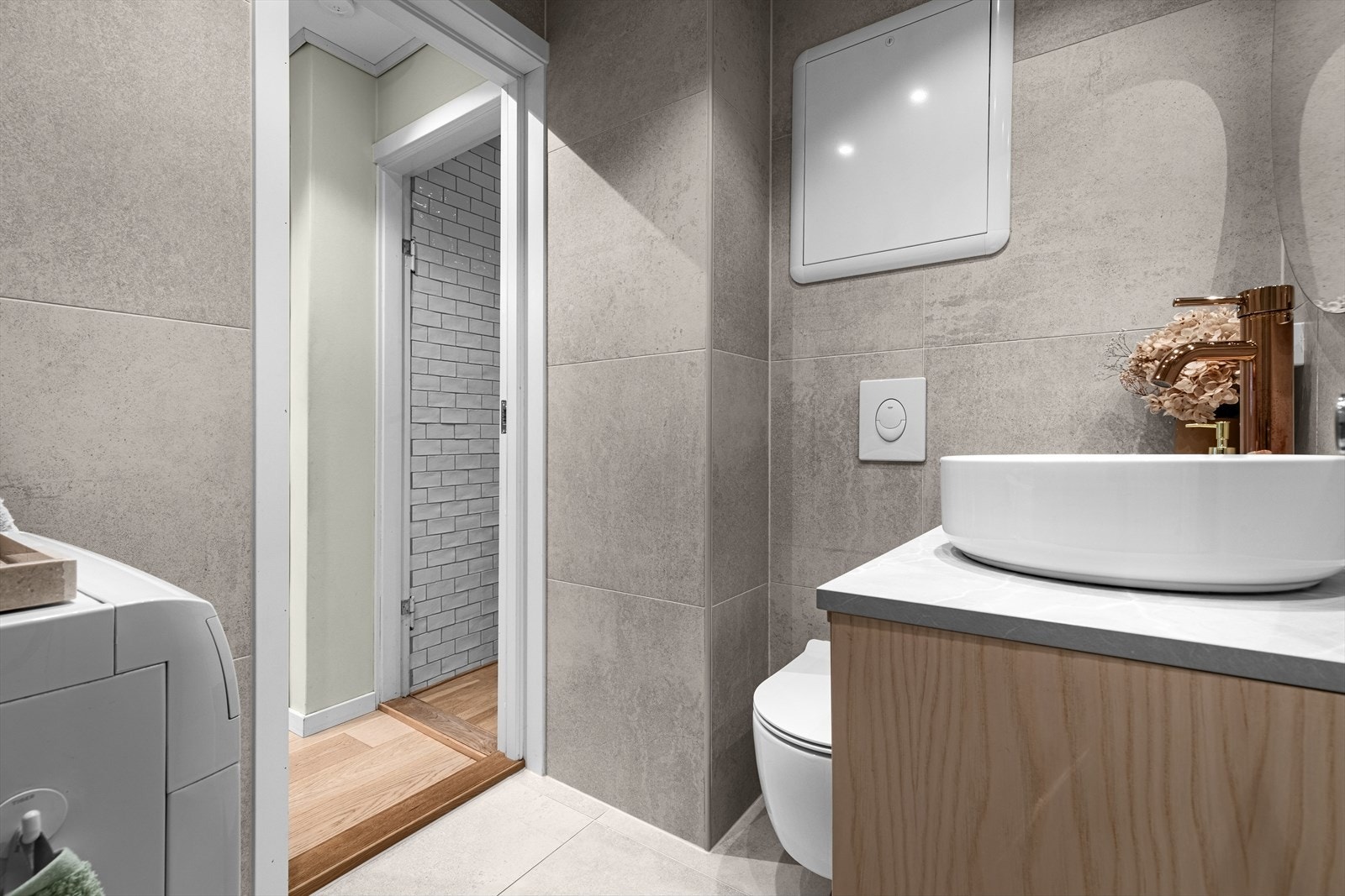 Det ble gjort mye tilvalg på fliser og innredninger. Galleribilde