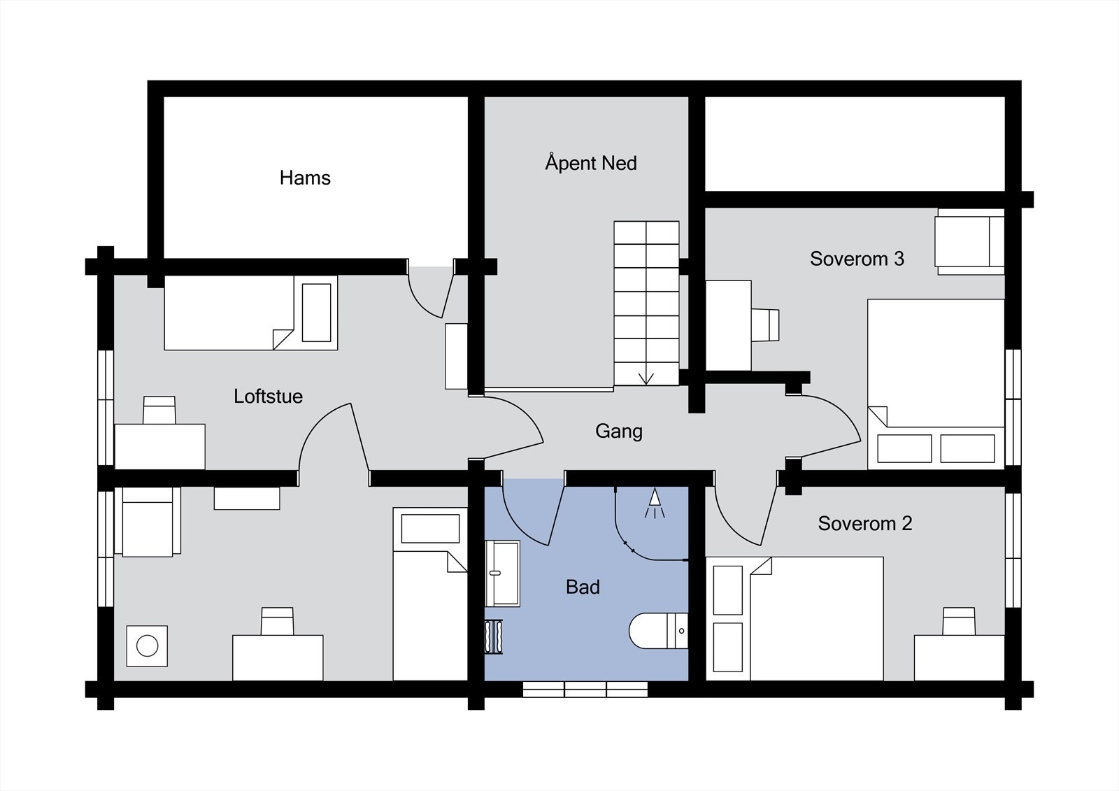 Plantegning - 2. etasje Galleribilde