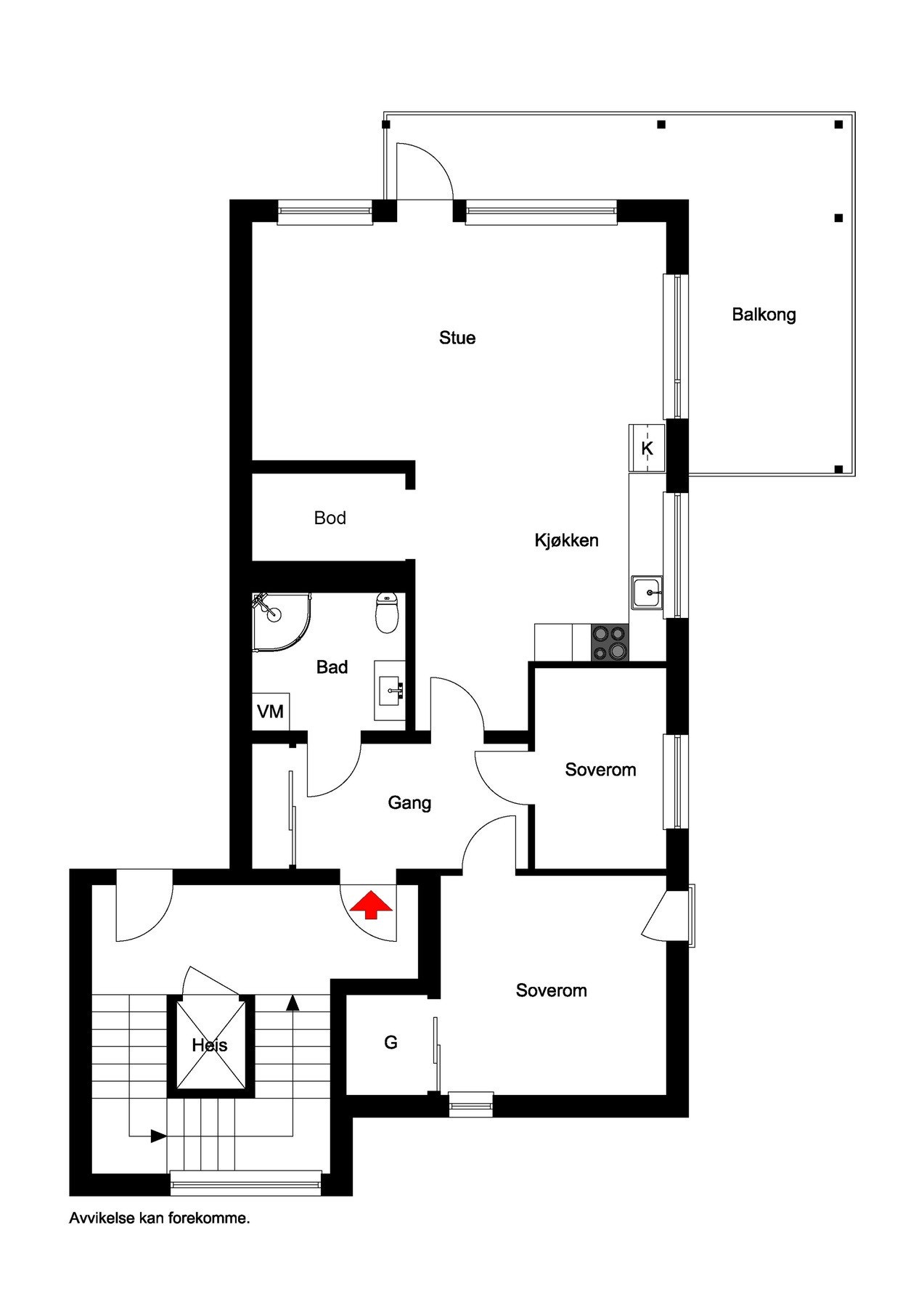 Plantegning Galleribilde