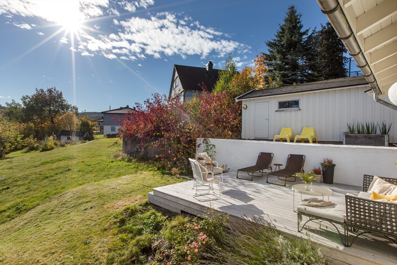 Her kan du nyte solen helt uforstyrret. Galleribilde