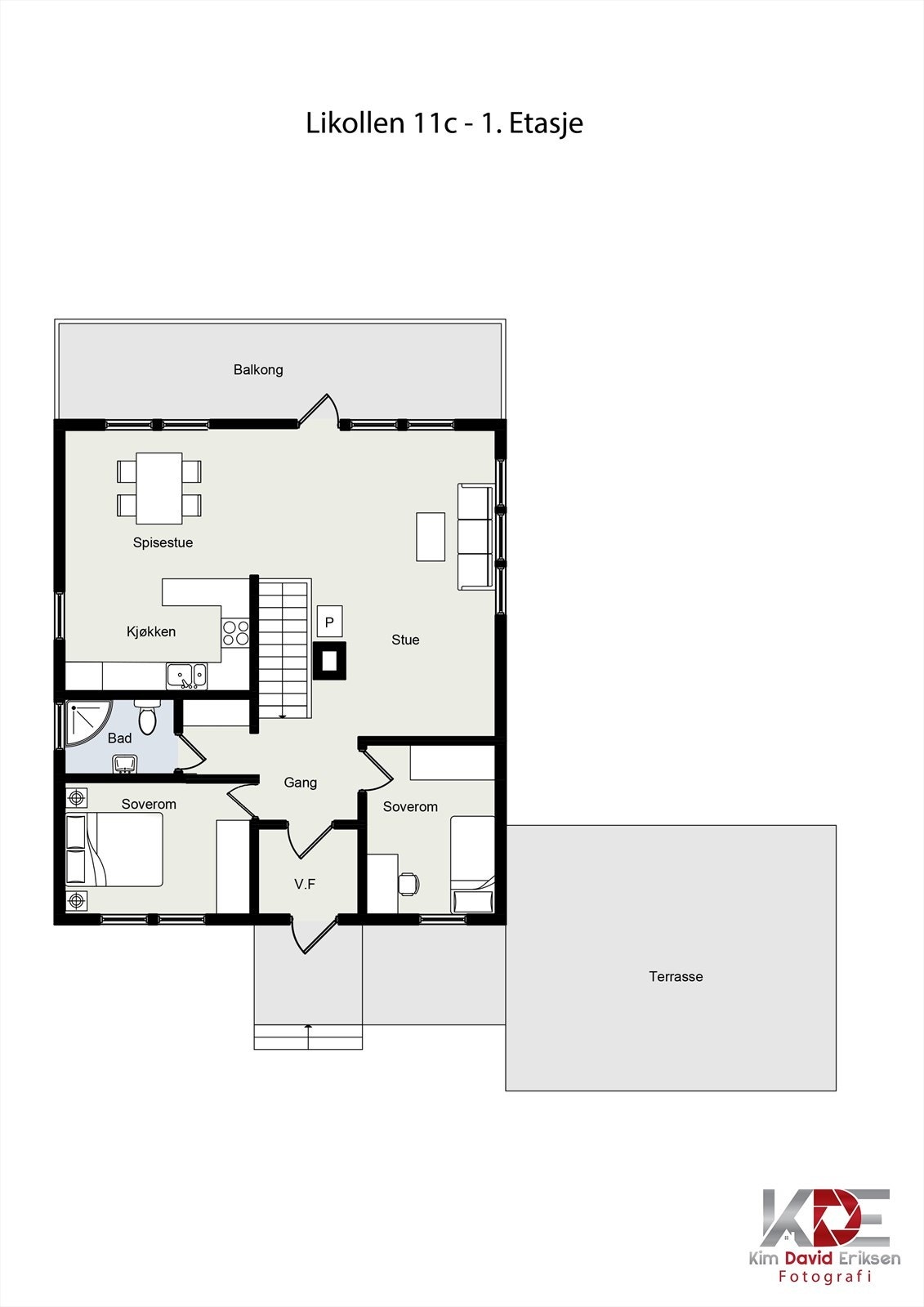 Planløsning 1. Etasje Galleribilde