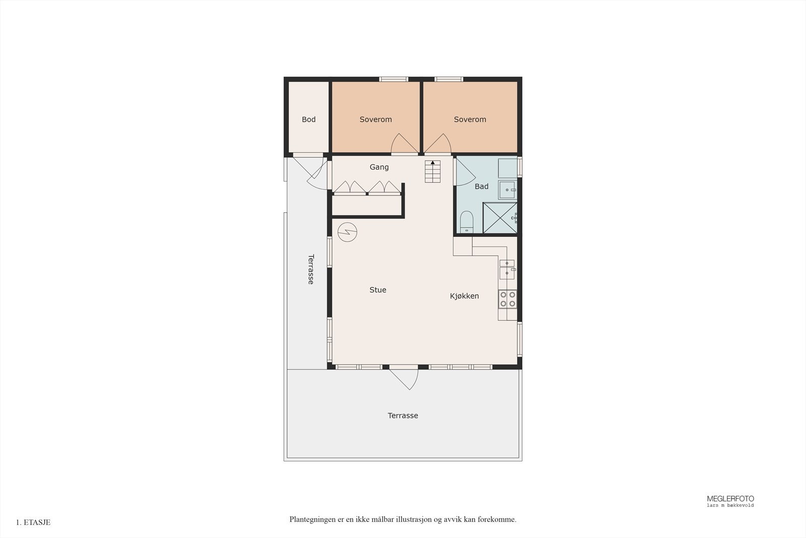 Planskisse på hovedplan. Galleribilde