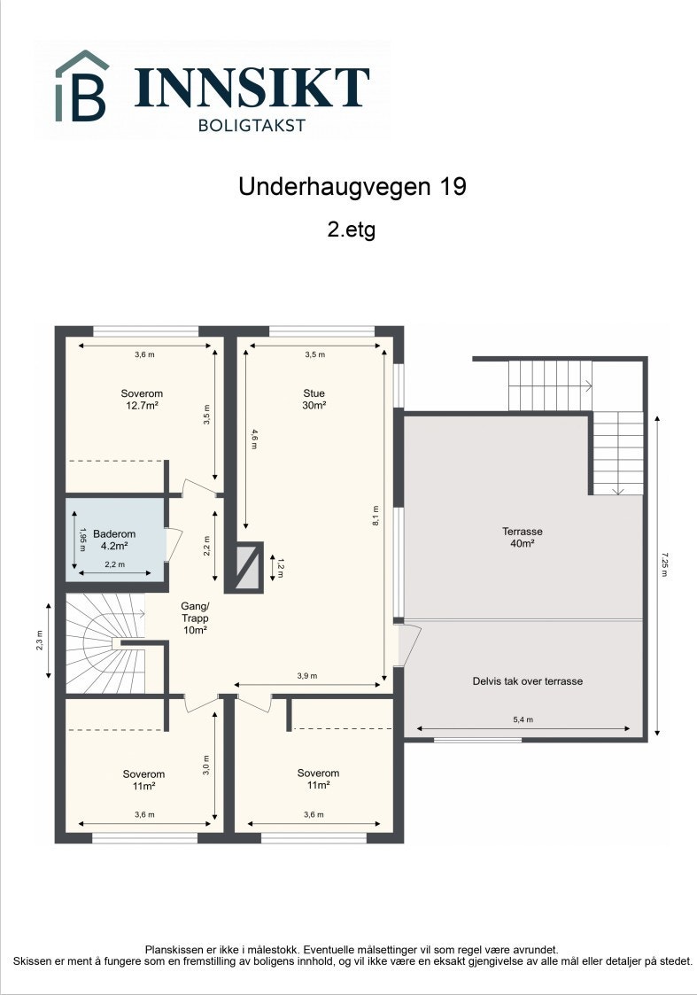 Plantegning 2.etasje Galleribilde
