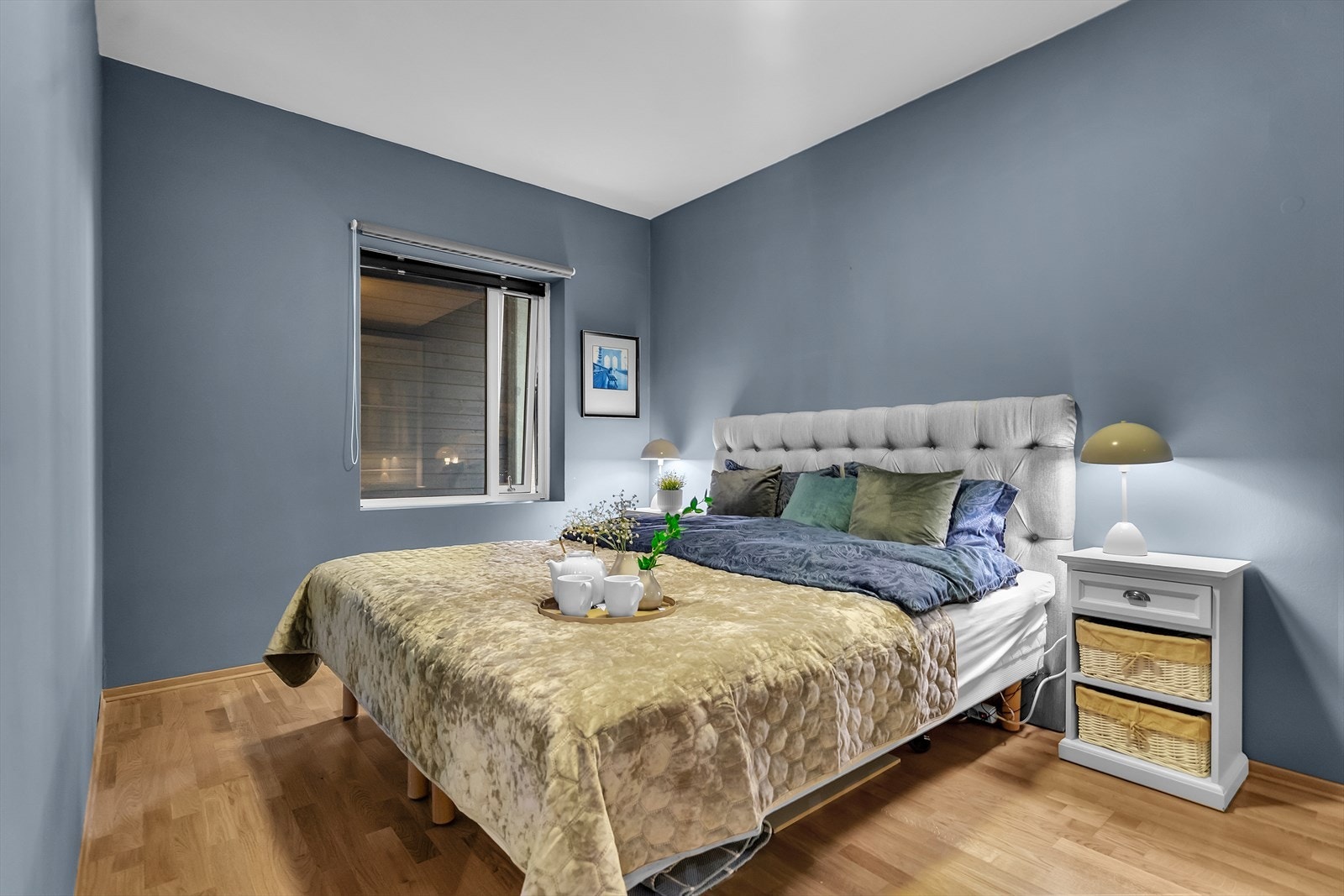 Hovedsoverommet er tilpasset dobbeltseng - Galleribilde