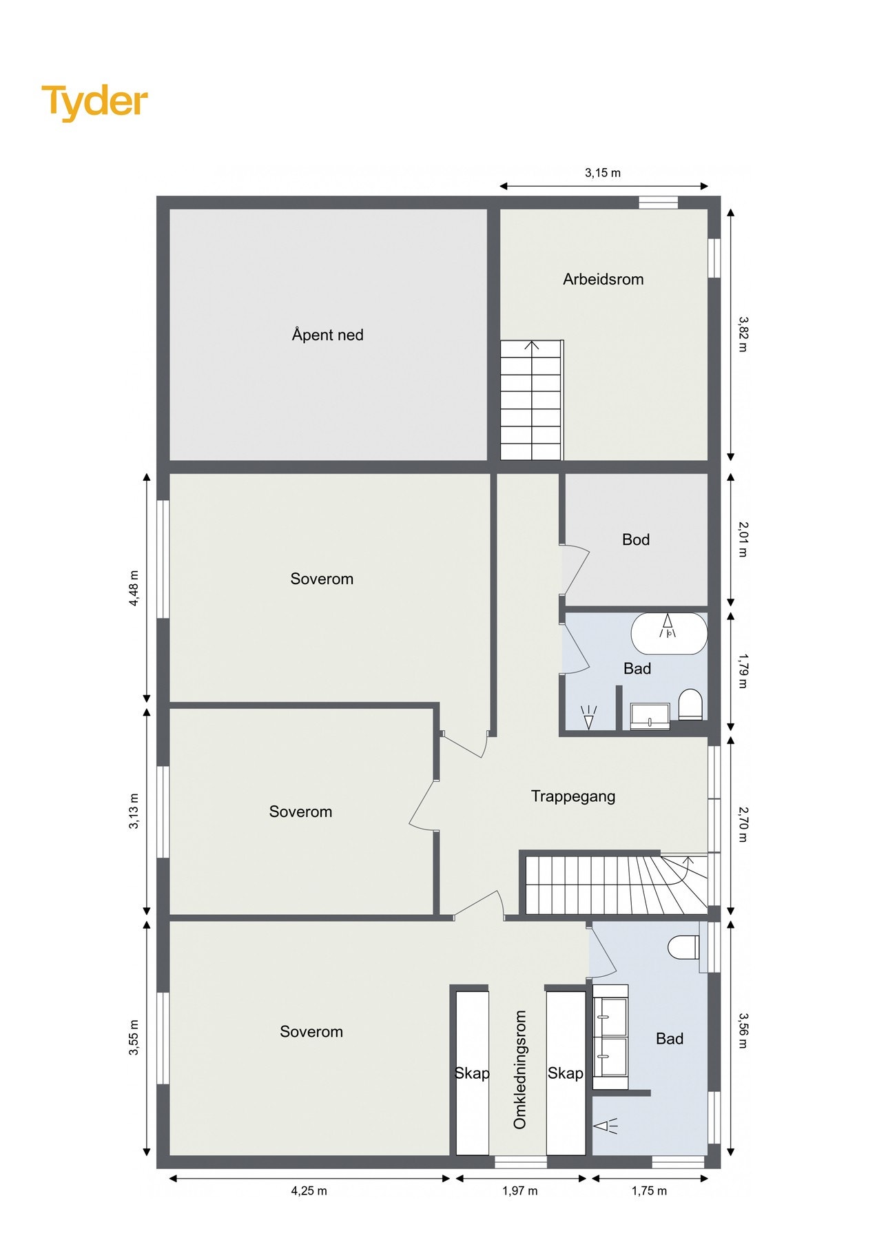 Plantegning - 2. etasje. Galleribilde