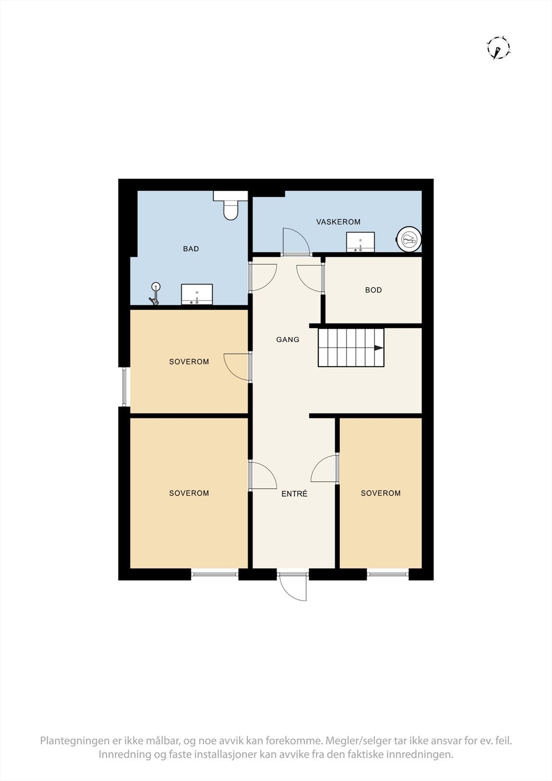 Plantegning 1. etasje Galleribilde