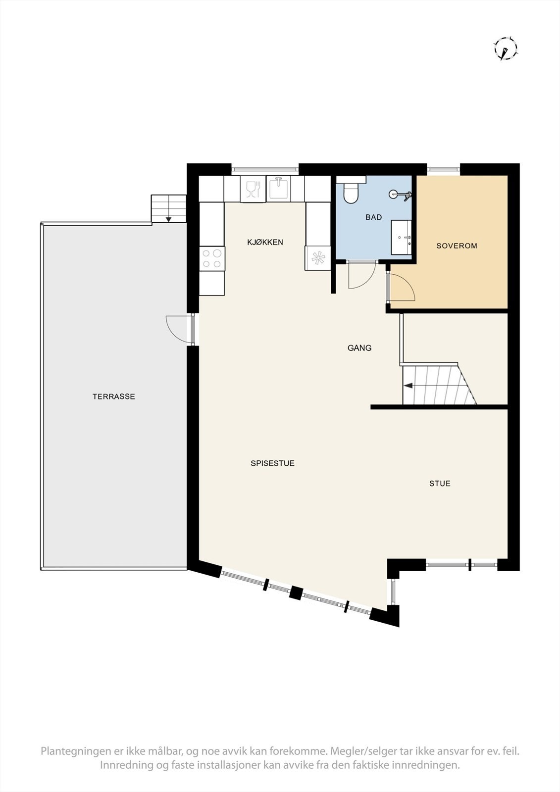 Plantegning 2. etasje Galleribilde