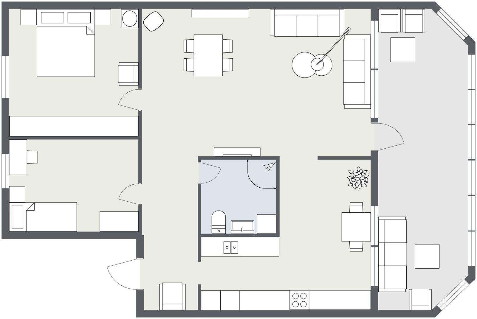 Plantegning. Galleribilde