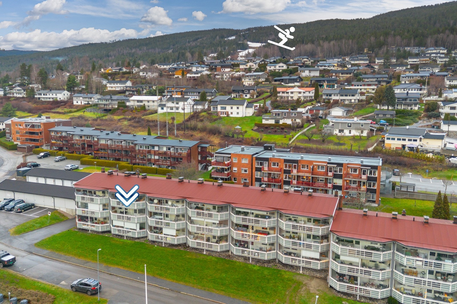 Det er flotte turområder og nærhhet til marka fra Korsveien. Galleribilde