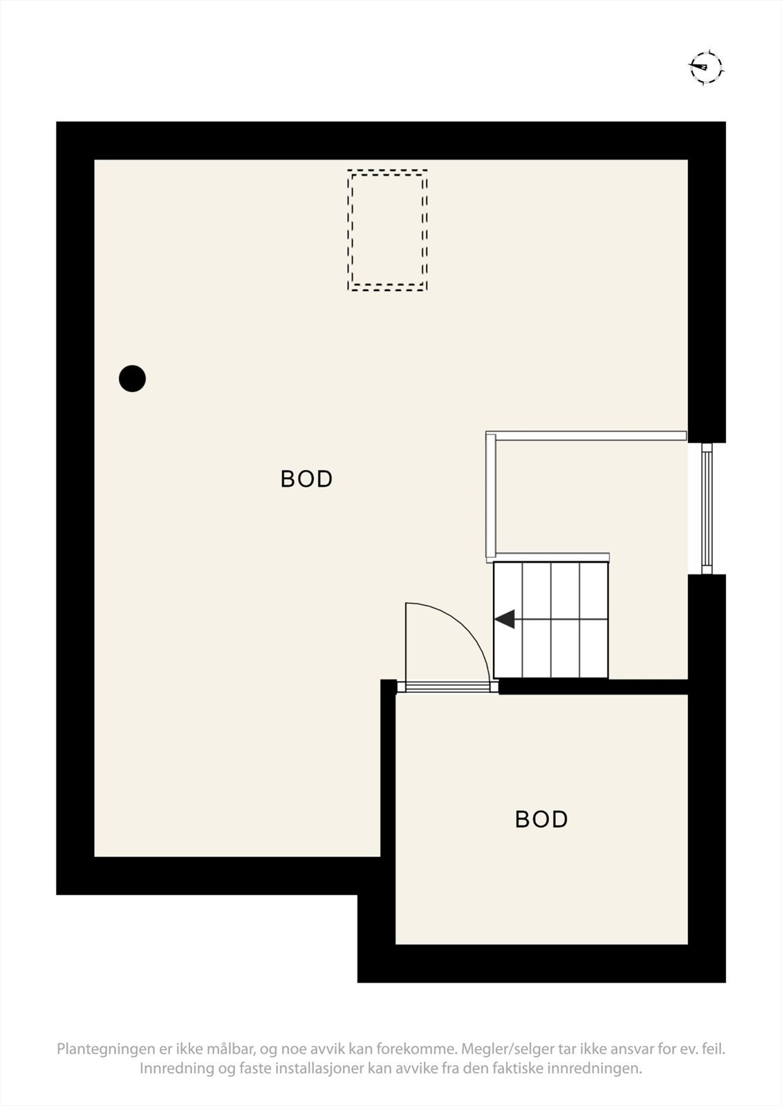 Plantegning loft Galleribilde