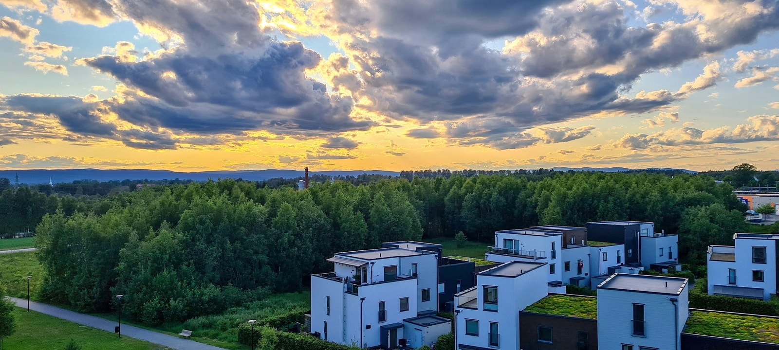 Flott utsikt fra balkongen. Galleribilde