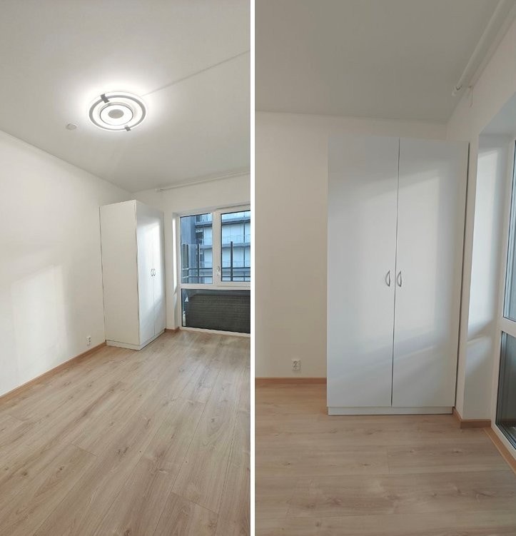 Stort soverom med klesskap. Galleribilde